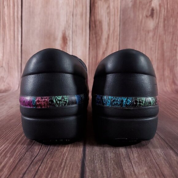 Crocs Womens 6 Neria Pro II Clog Multi Floral Slip Resistant Work Shoes 205385 - Picture 11 of 15